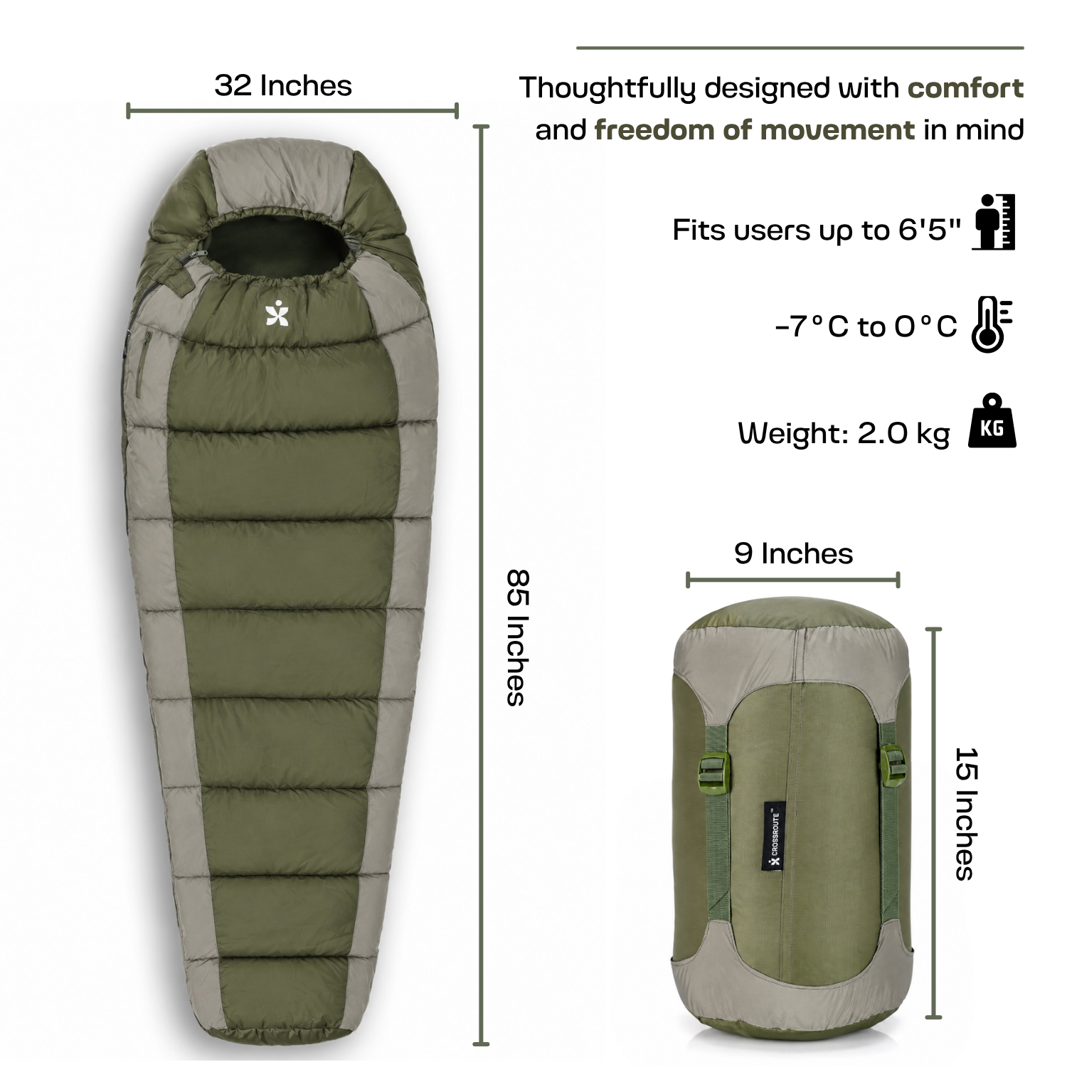 Frost | Mummy Shape Sleeping Bag