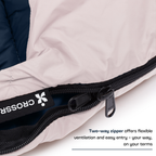 Scout mummy sleeping bag with two-way zipper