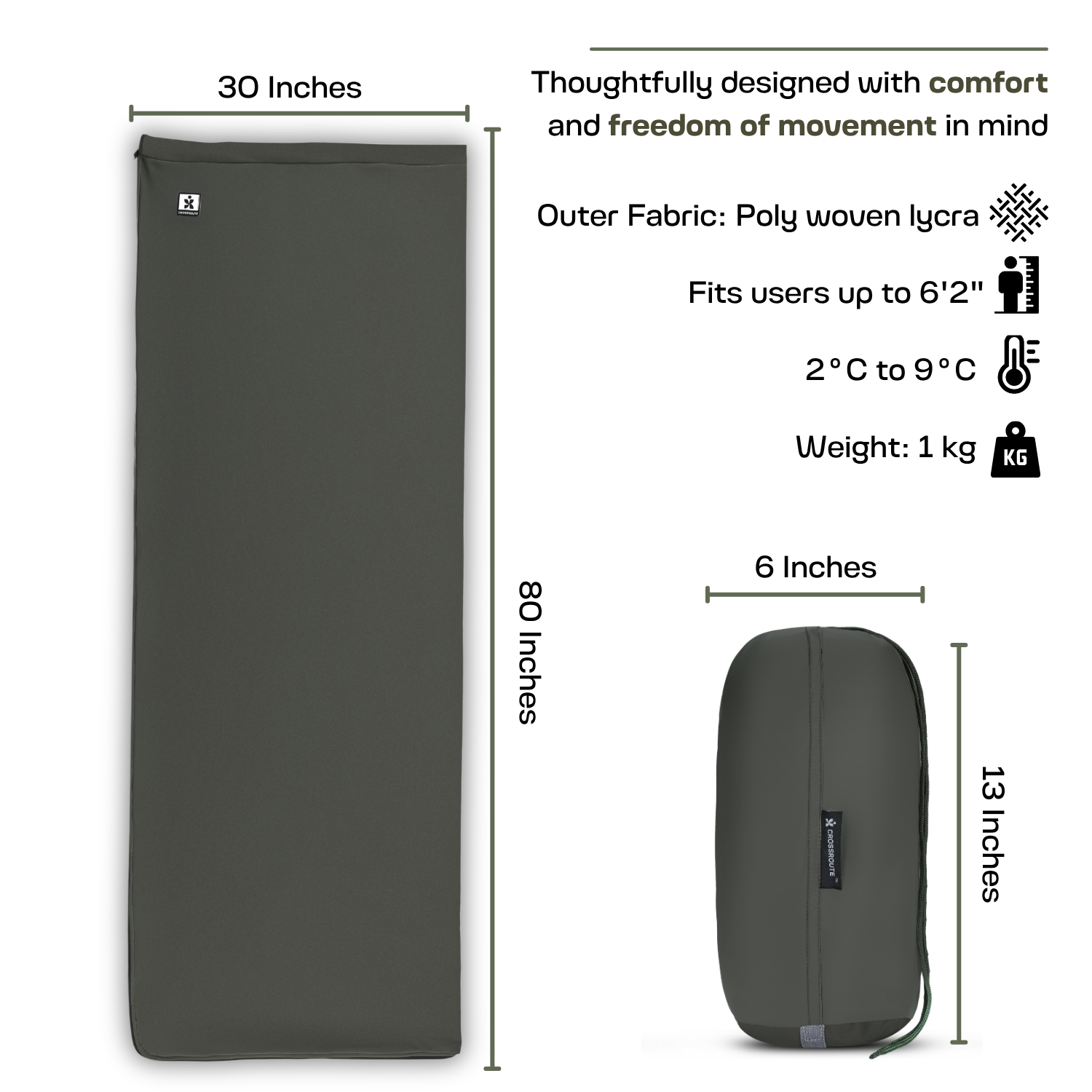 Atom | Rectangular Sleeping Bag