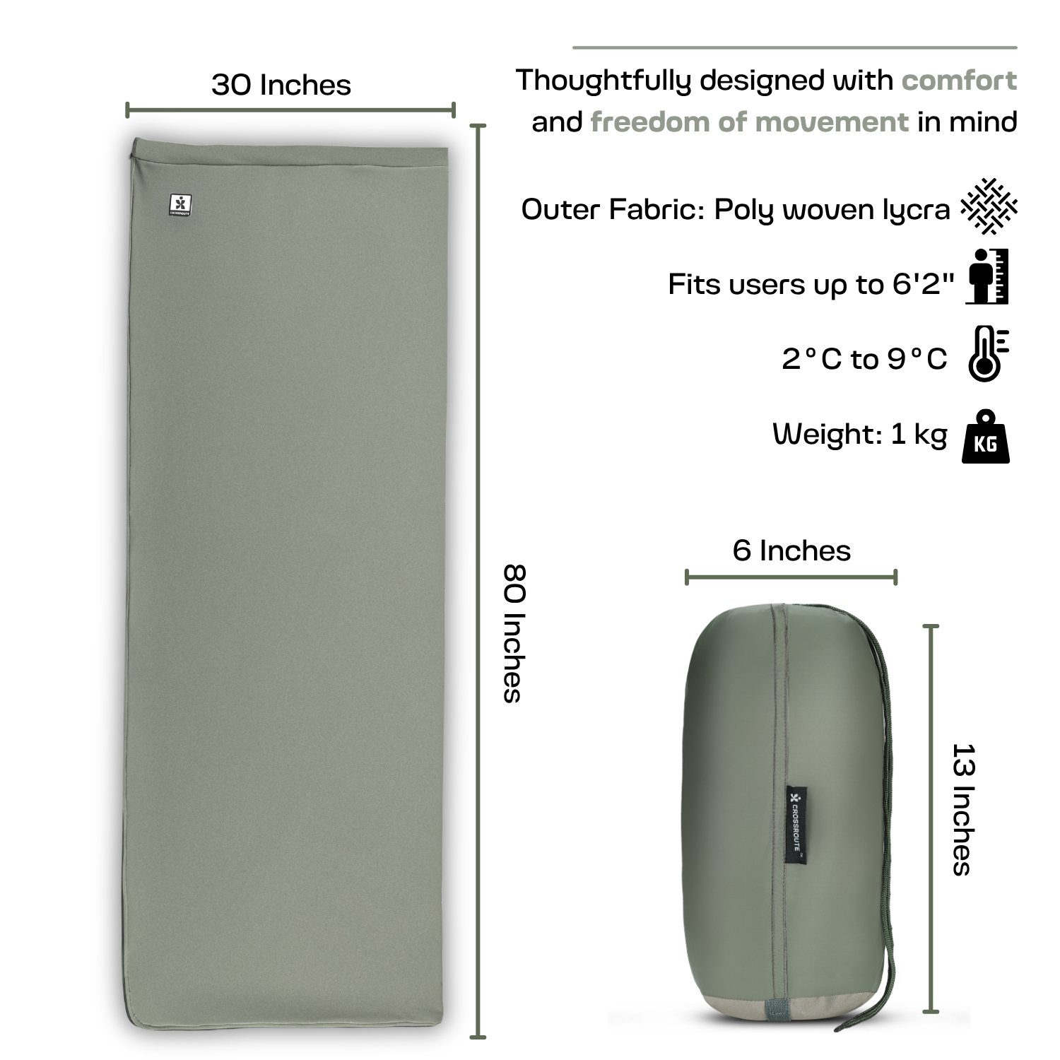Atom | Rectangular Sleeping Bag
