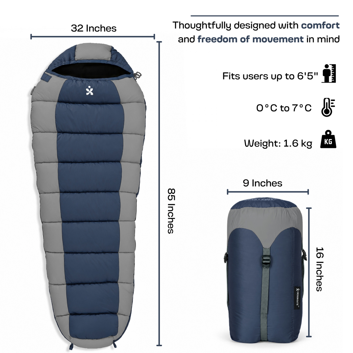 Cosmo | Mummy Shape Sleeping Bag