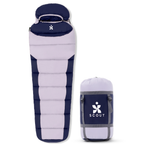 Scout mummy sleeping bag with compression stuff sack