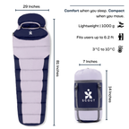Scout mummy sleeping bag dimensions and packed size