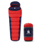 Scout mummy sleeping bag with compression stuff sack