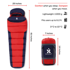 Scout mummy sleeping bag dimensions and packed size