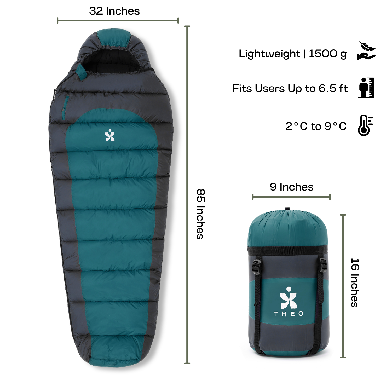 Theo | Mummy Shape Sleeping Bag