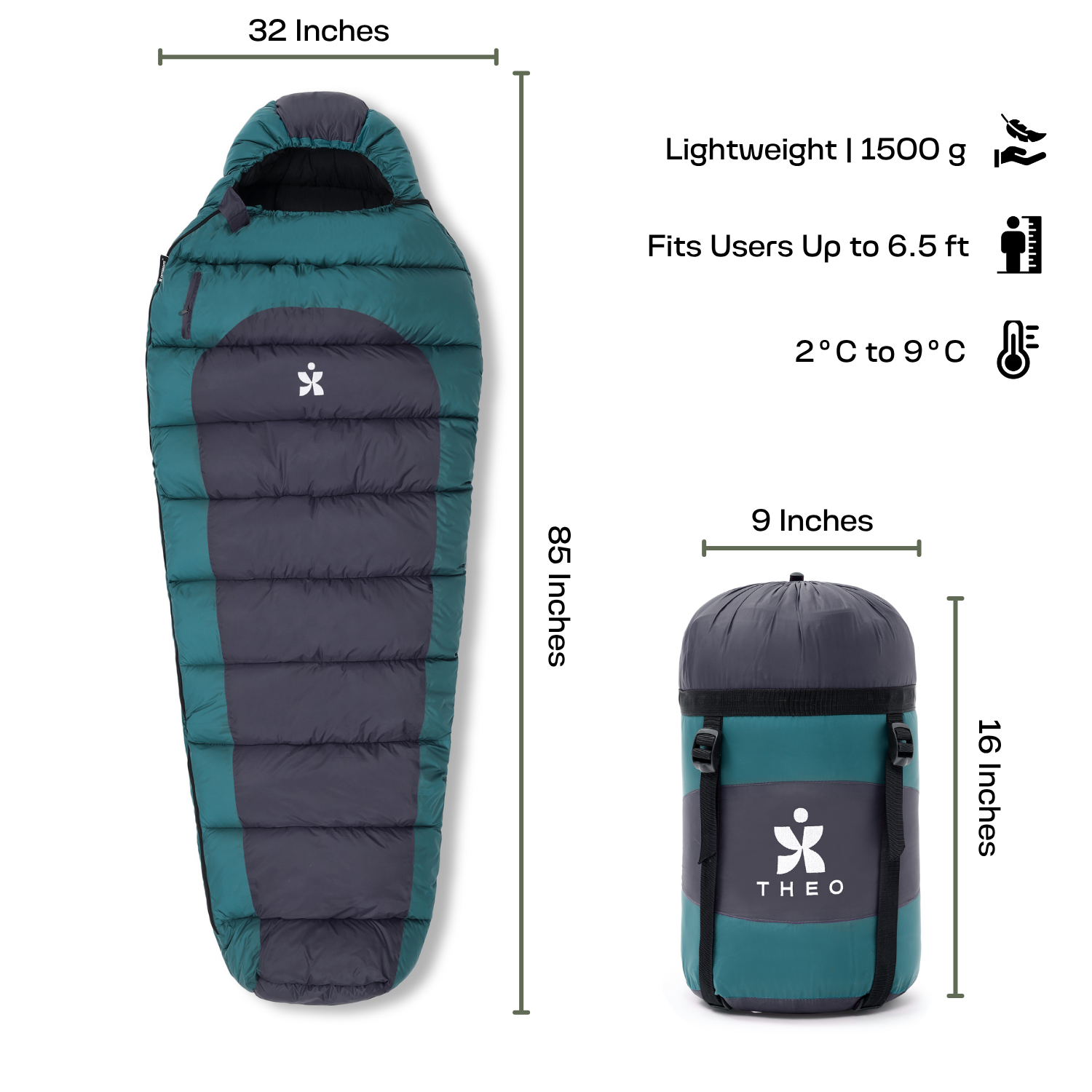 Theo | Mummy Shape Sleeping Bag