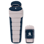 Scout mummy sleeping bag with compression stuff sack